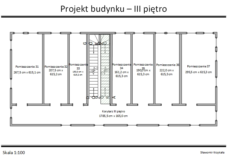 Schemat III piętra